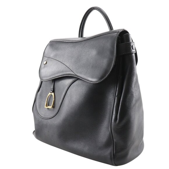 GUCCI Old Gucci Backpack Daypack vintage black Calfskin Women main image 9